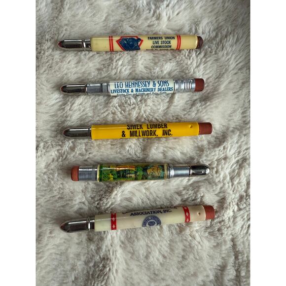 Other - Vintage Bullet Pencils Advertising Lot of 5 #3